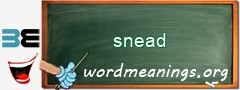 WordMeaning blackboard for snead